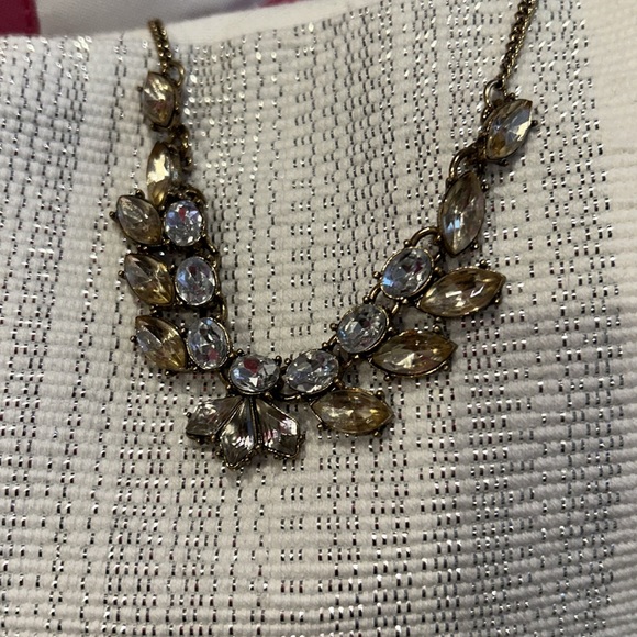 Coastal Neutrals Palm Leaves Statement Necklace-Boutique - Picture 8 of 10